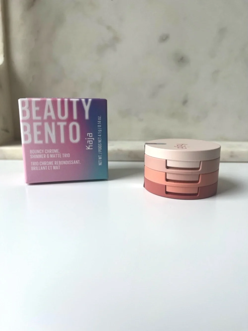 KAJA NWT Beauty Bento Stacked Eyeshadow Trio, (16) Peach Madeline